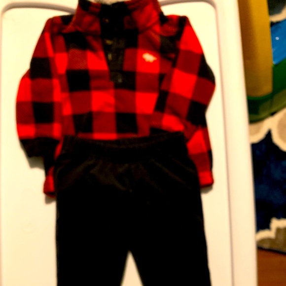 Carter’s 12 month 2 piece plaid outfit - Picture 2 of 5